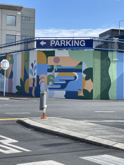 sign on building at corner