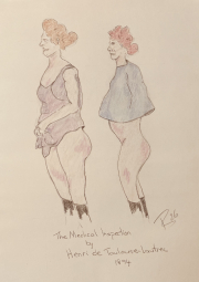 2026 - pencil: The Medical inspection by Henri de Toulouse-Lautrec 1894