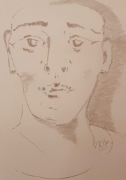 boy in thought by TAL26