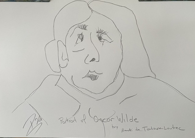 portrait of Oscar Wilde 