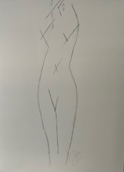 nude in straight lines